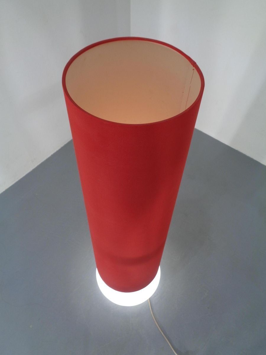 Floor Lamp With Illuminated Glass Stand From Doria Leuchten, 1960s photo buy