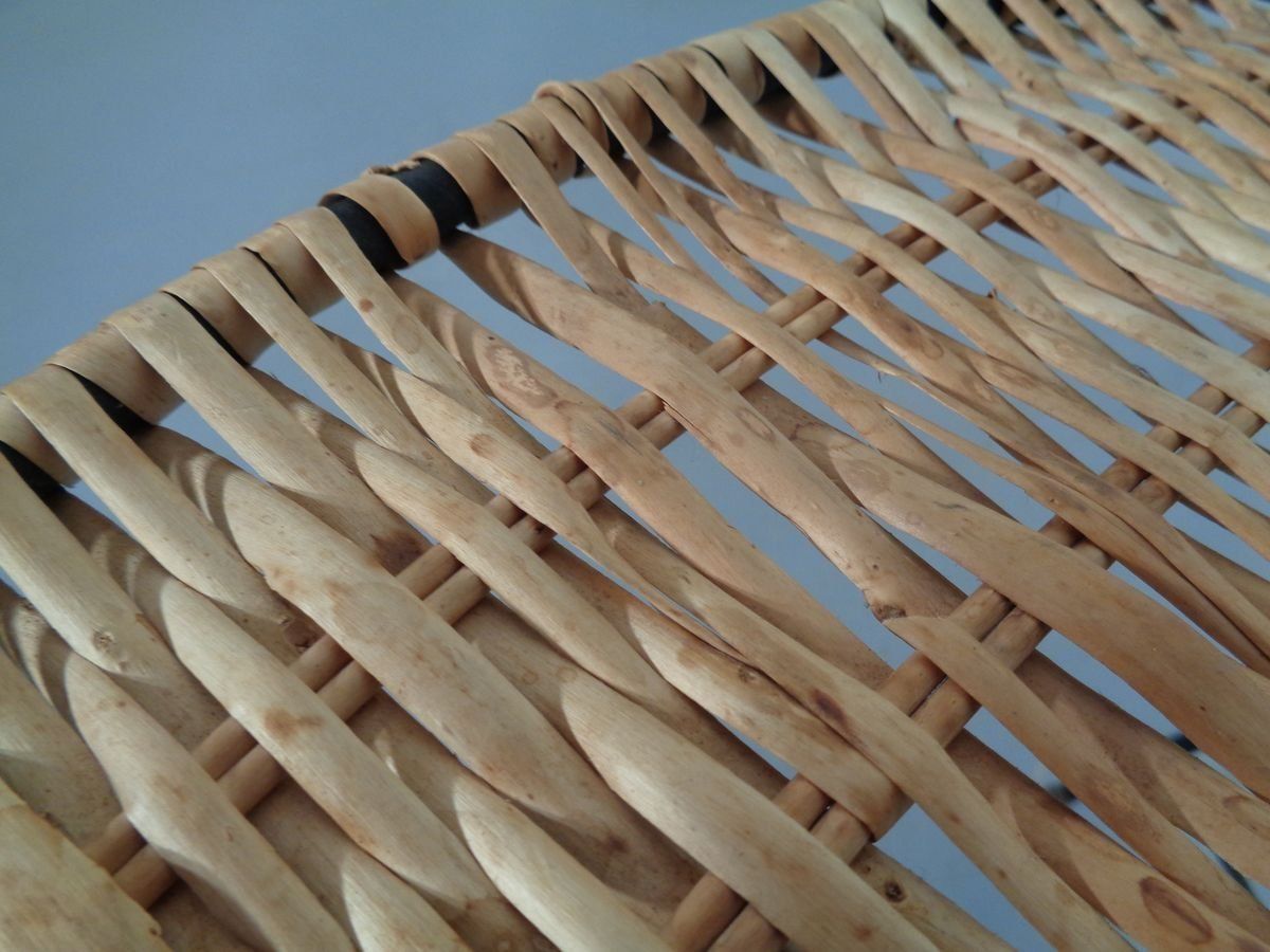 546.0 Italian String Basket Coffee Table, 1950s photo