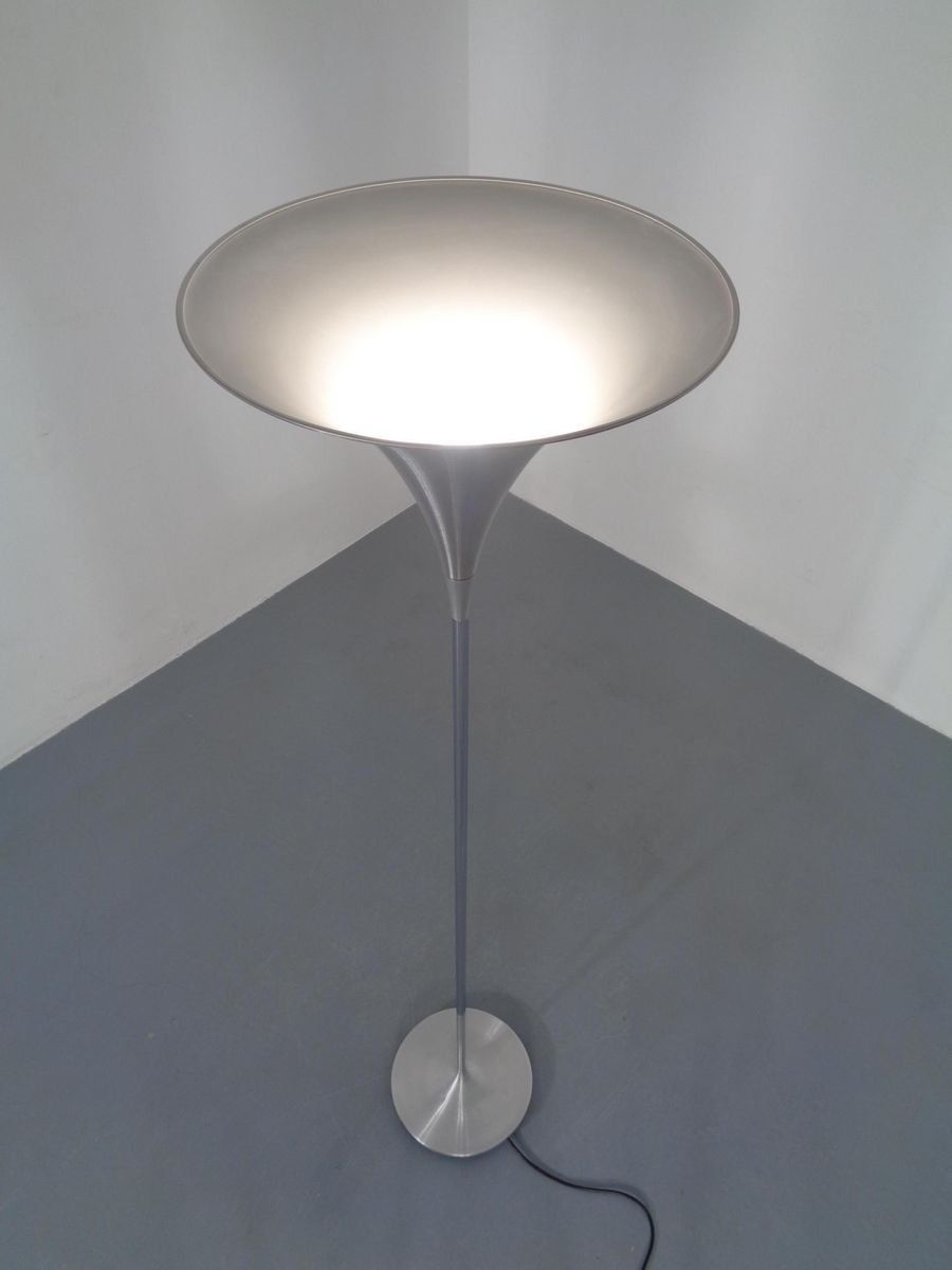Brush Finished Aluminium Tulip Uplight From Doria, 1960s photo Lighting