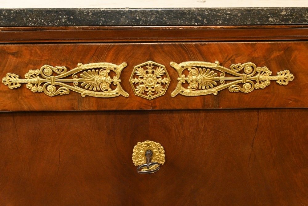 French Empire Escritoire Chest Desk 1880 Mahogany photo buy