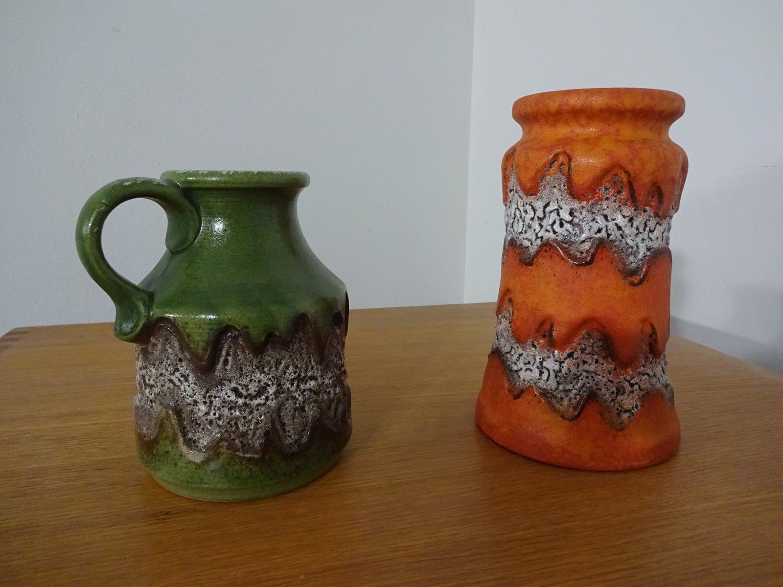 West German Pottery Vases From Dümler & Breiden, 1970s, Set Of 2 photo furniture