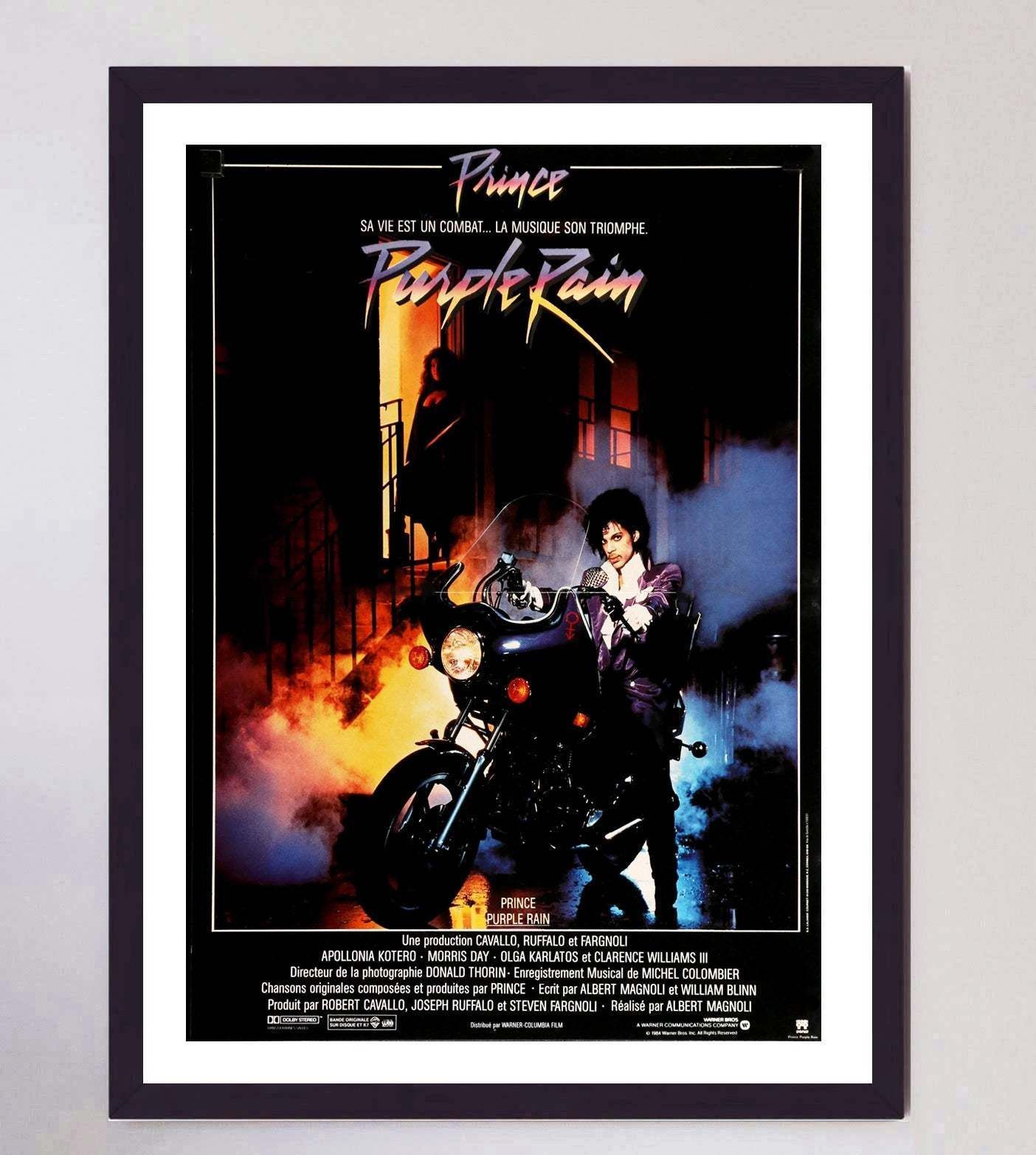 Purple Rain (French) Original Vintage Poster photo furniture