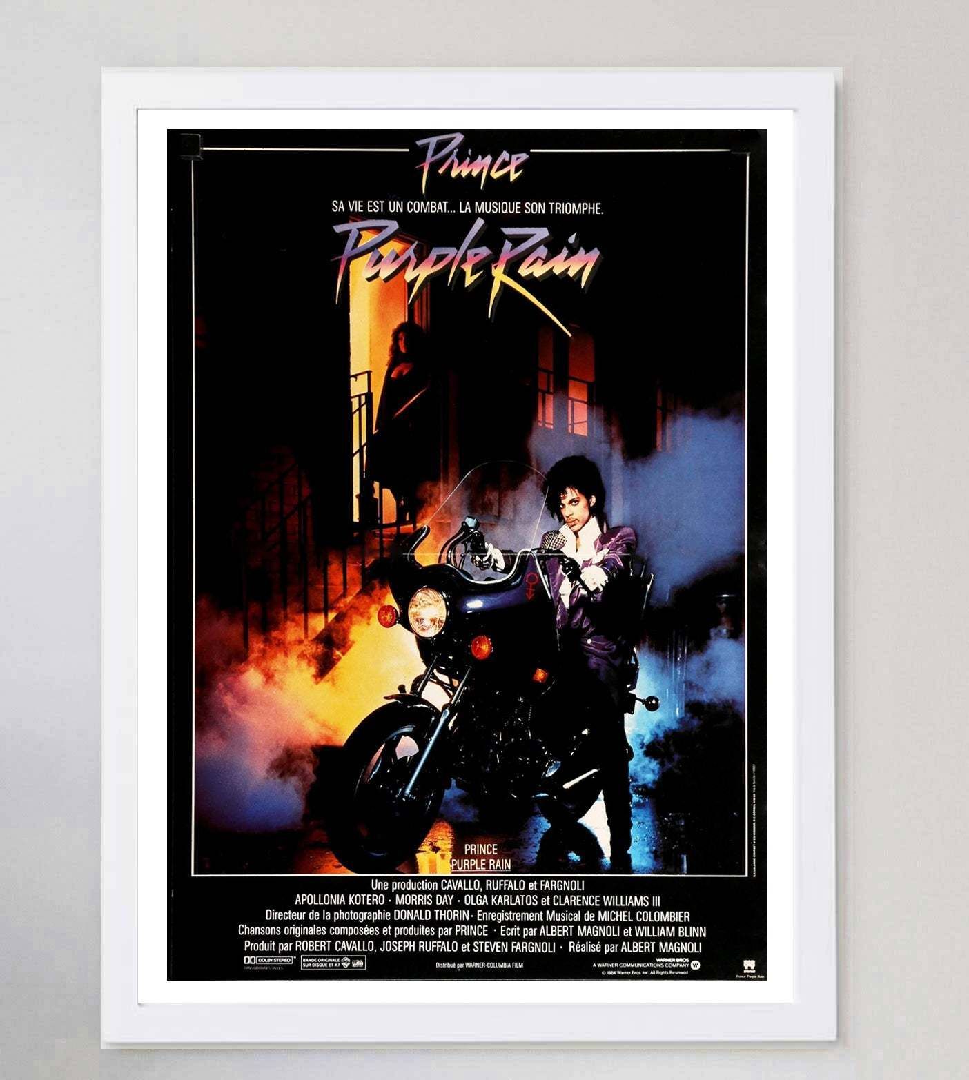 Purple Rain (French) Original Vintage Poster photo for sale