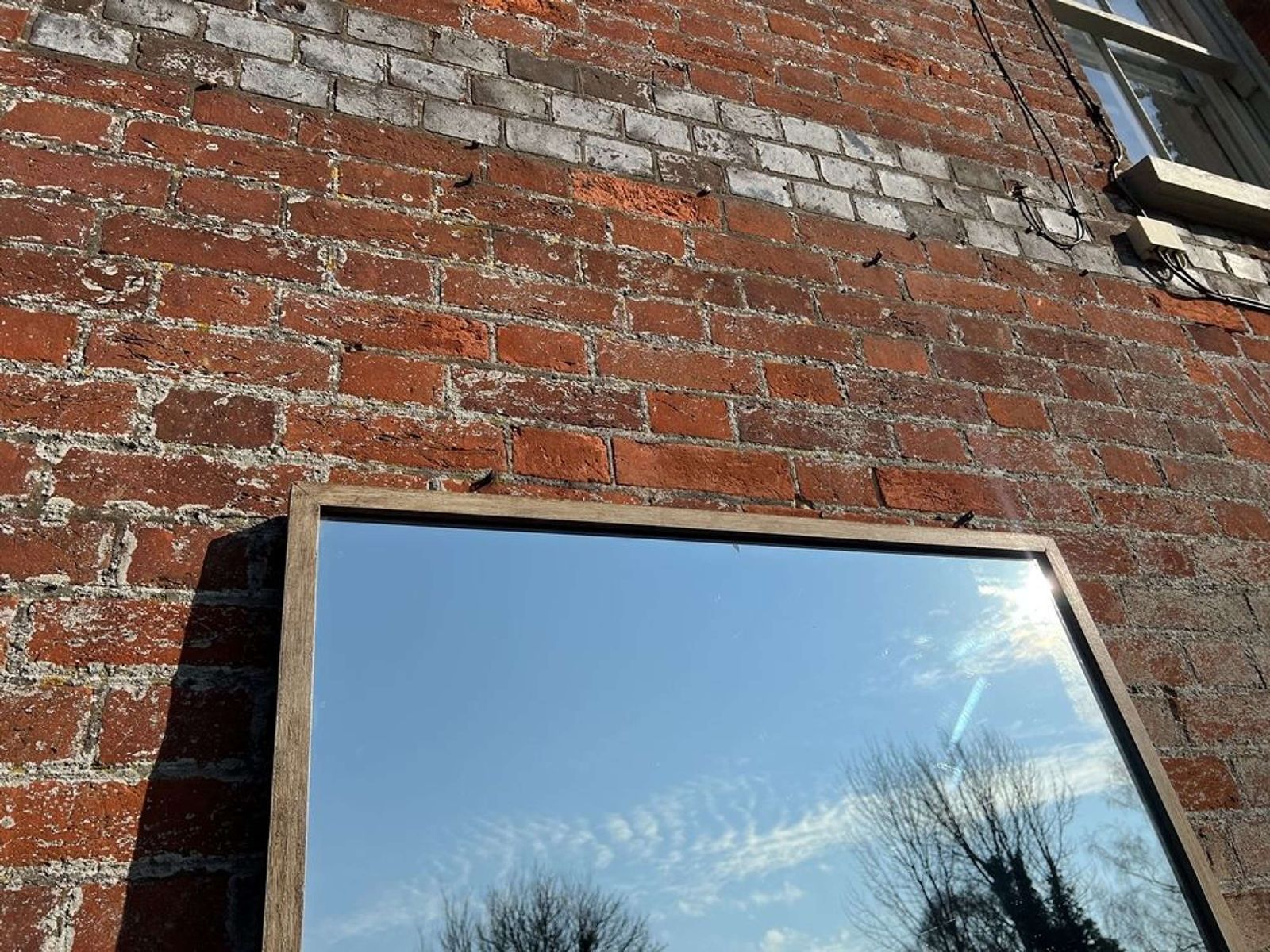 An Exceptional Large Antique French 19th Century Painted Bistro Mirror photo buy