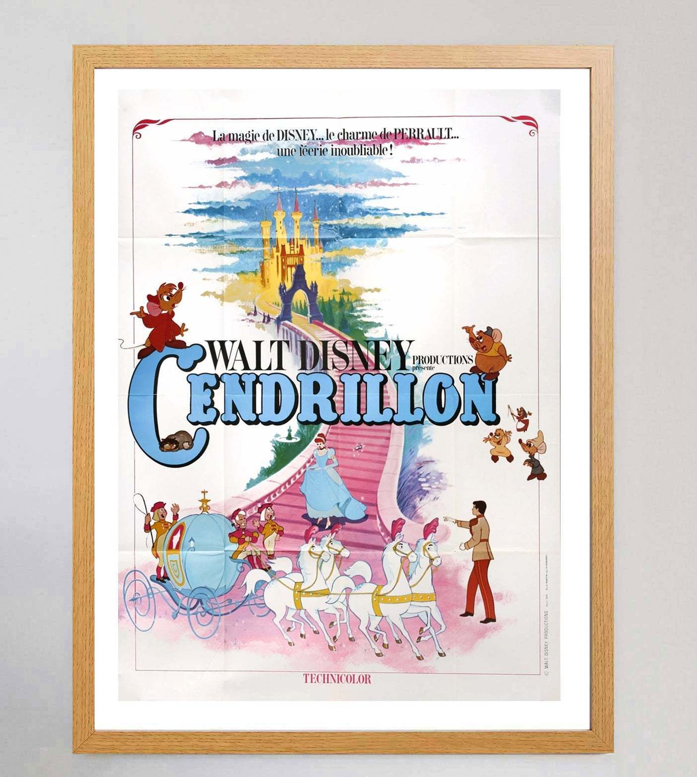 Cinderella (French) Original Vintage Poster photo Art