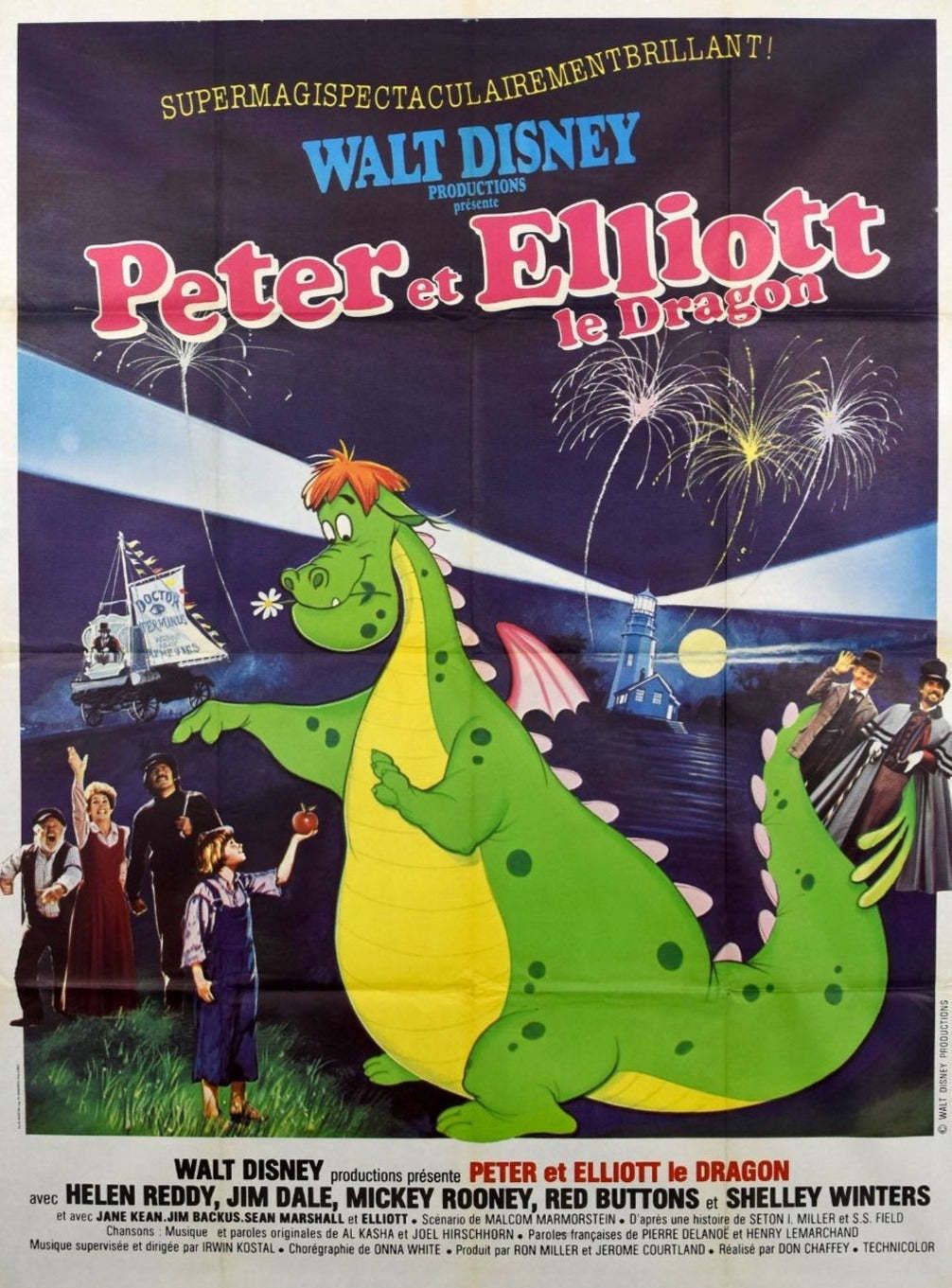 Pete's Dragon (French) Original Vintage Poster