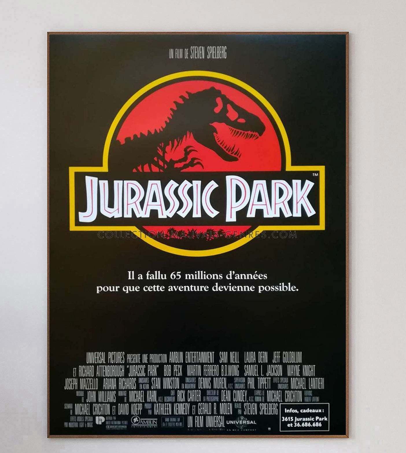 Jurassic Park (French) Original Vintage Poster photo 189.0