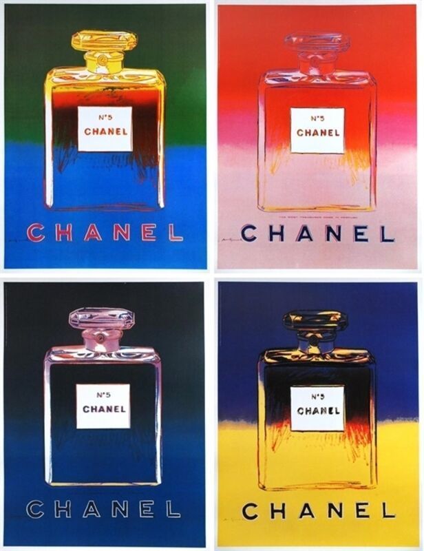 Andy Warhol   Chanel Set Of 4 Original Vintage Poster