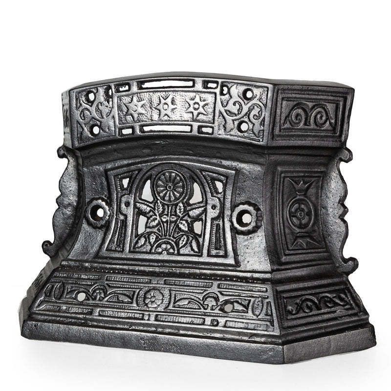 Antique Cast Iron Ornate Floral Fireplace Tidy  Betty   Ashpan Cover
