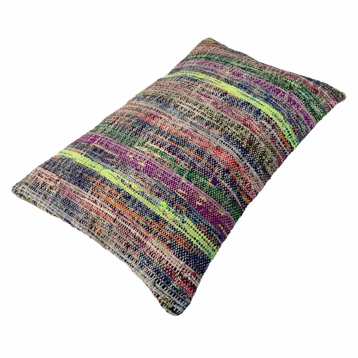 Vintage Turkish Kilim Cushion Cover, 30 X 50 Cm photo vinterior