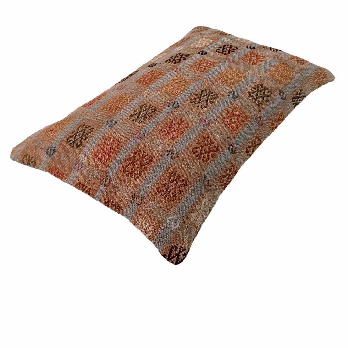 Vintage Turkish Kilim Cushion Cover, 30 X 50 Cm photo furniture