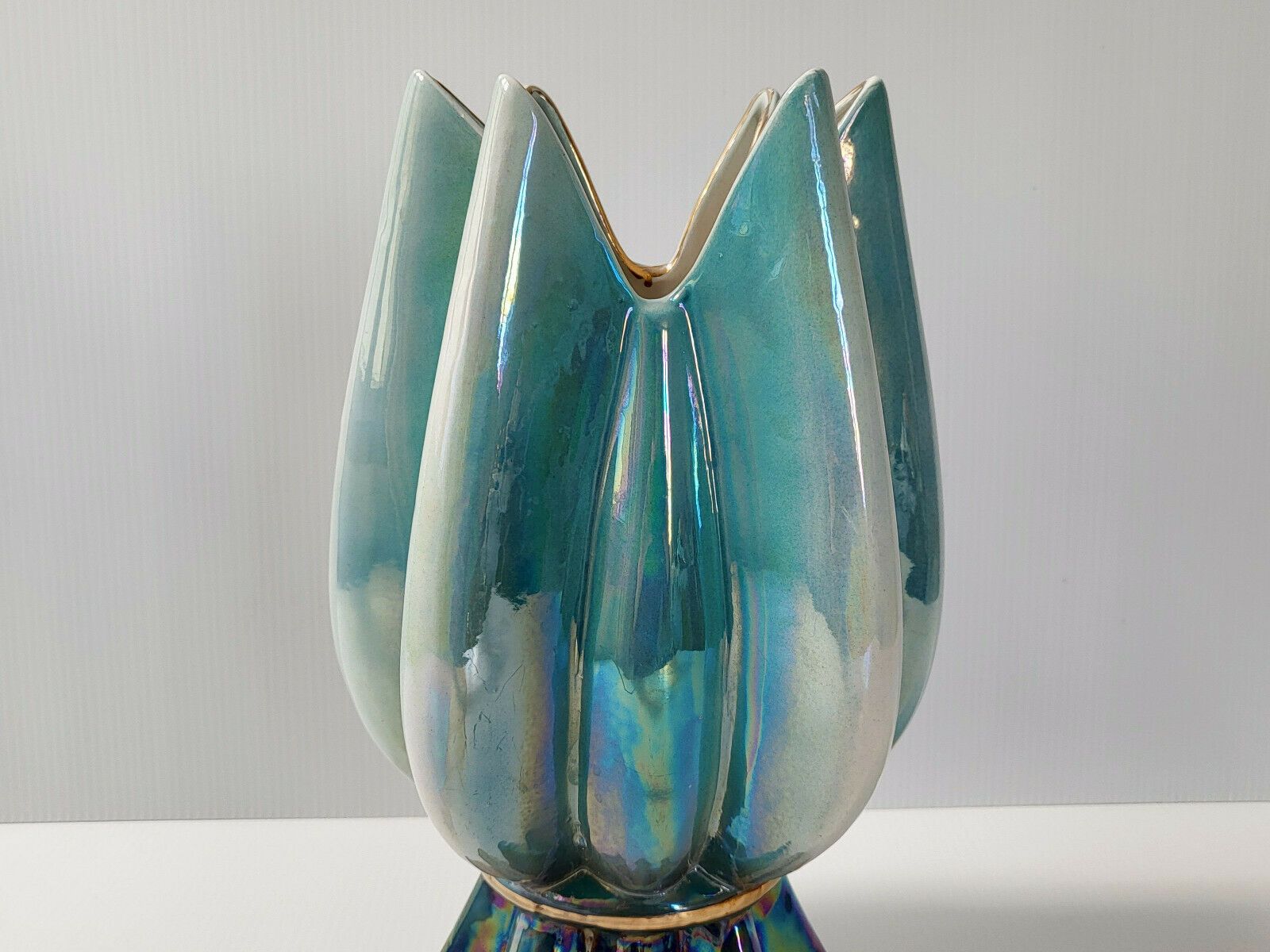 Superb Vintage Italian Vase 1960 Pearl Ceramic 60s 1960s 60s photo Home Decor