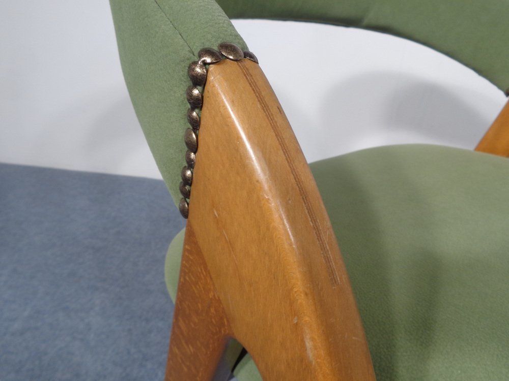 photo for sale Beech Chair In Green, 1960s, Vintage
