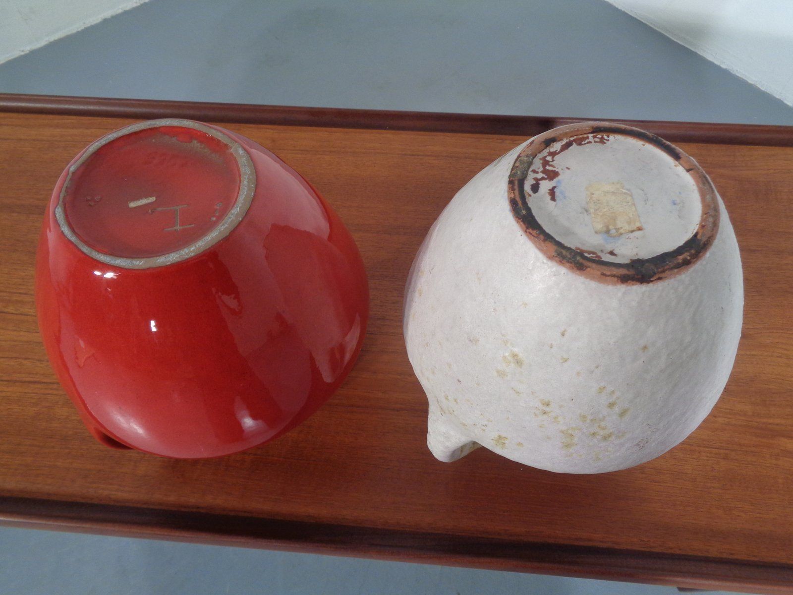 Ceramic Double Handled Fat Lava Vases From Marei, 1970s, Set Of 2 photo Home Decor