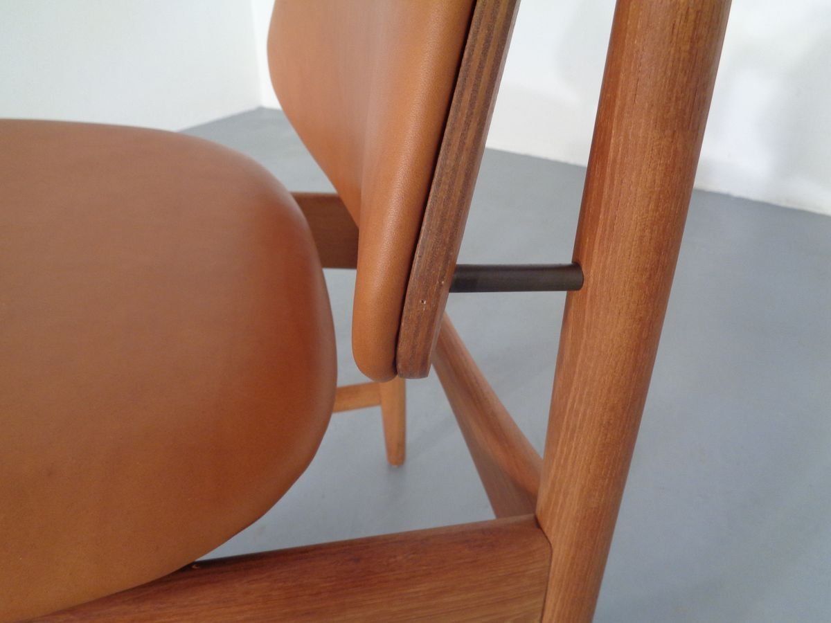 photo furniture Teak And Brass Side Chair By Arne Hovmand Olsen For Mogens Kold, 1950s