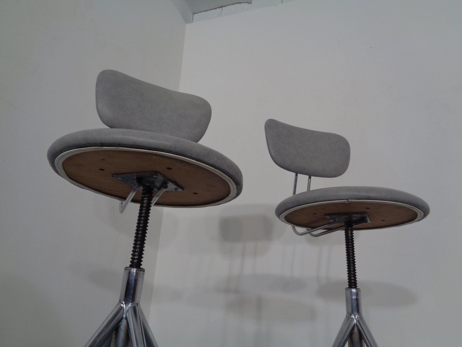 photo furniture Adjustable Swivel Chairs, 1960s, Set Of 2