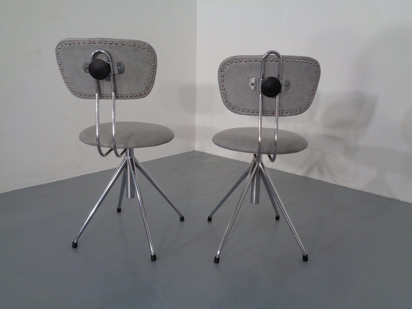 photo for sale Adjustable Swivel Chairs, 1960s, Set Of 2