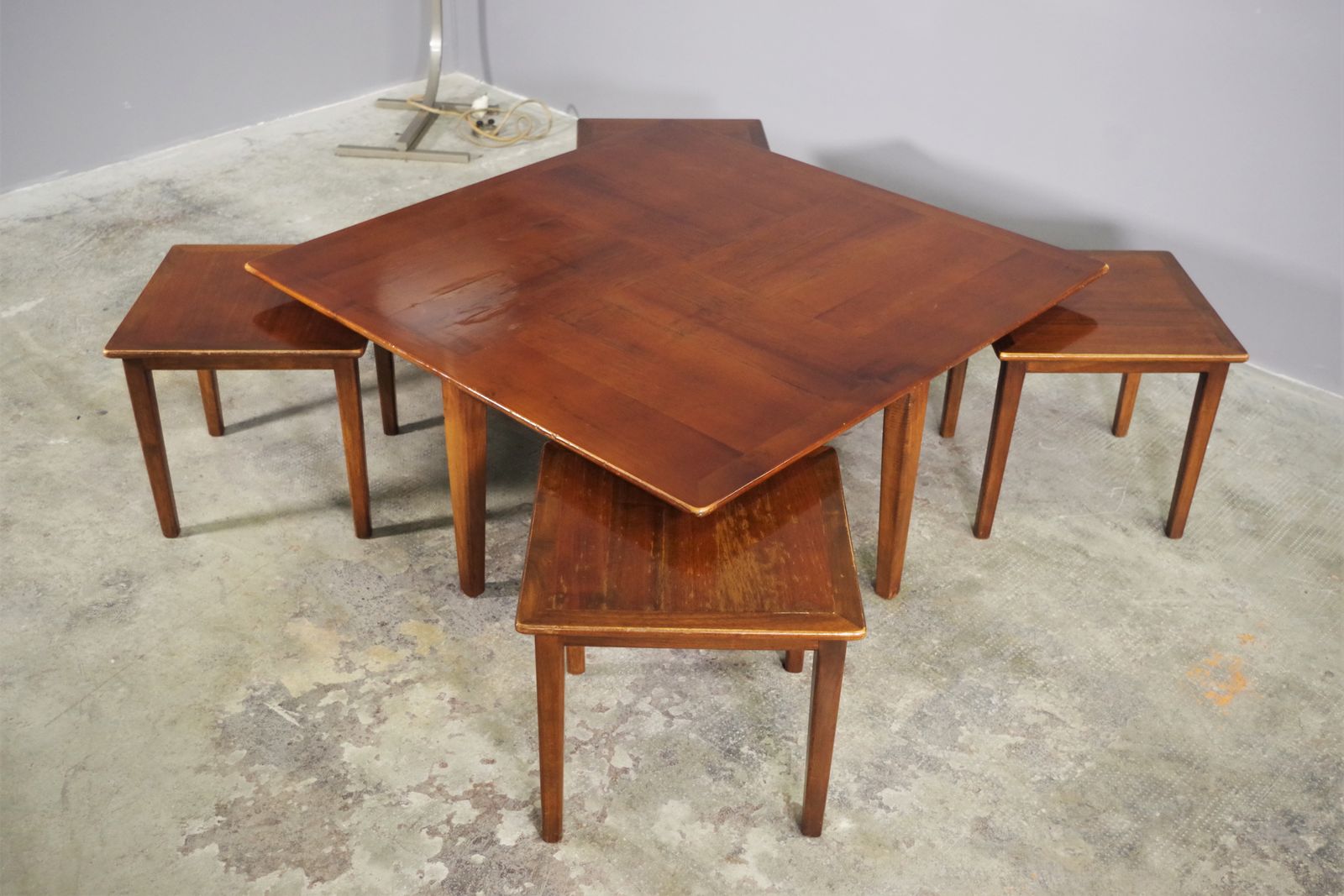 photo furniture Set Of 5 Low Coffee Tables, 1970s