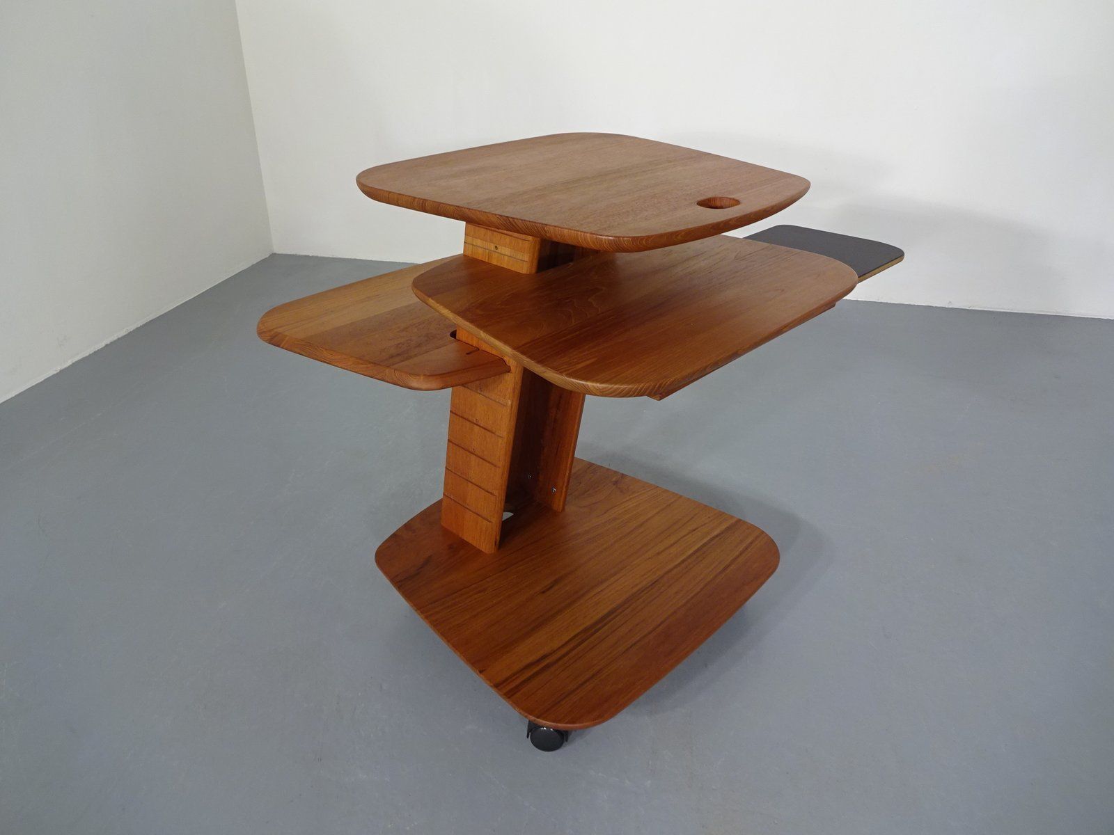Tiered Console Table By Aksel Kjersgaard For Odder Adjustable, 1970s photo for sale