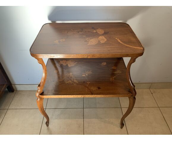 Pedestal Table With Two Inlaid Trays Ecole De Nancy XX