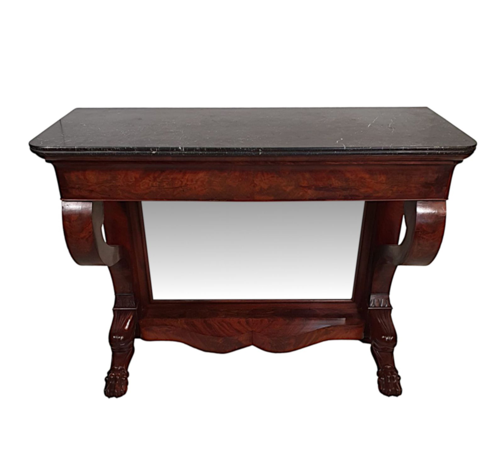 A Superb 19th Century Marble Top Console Table