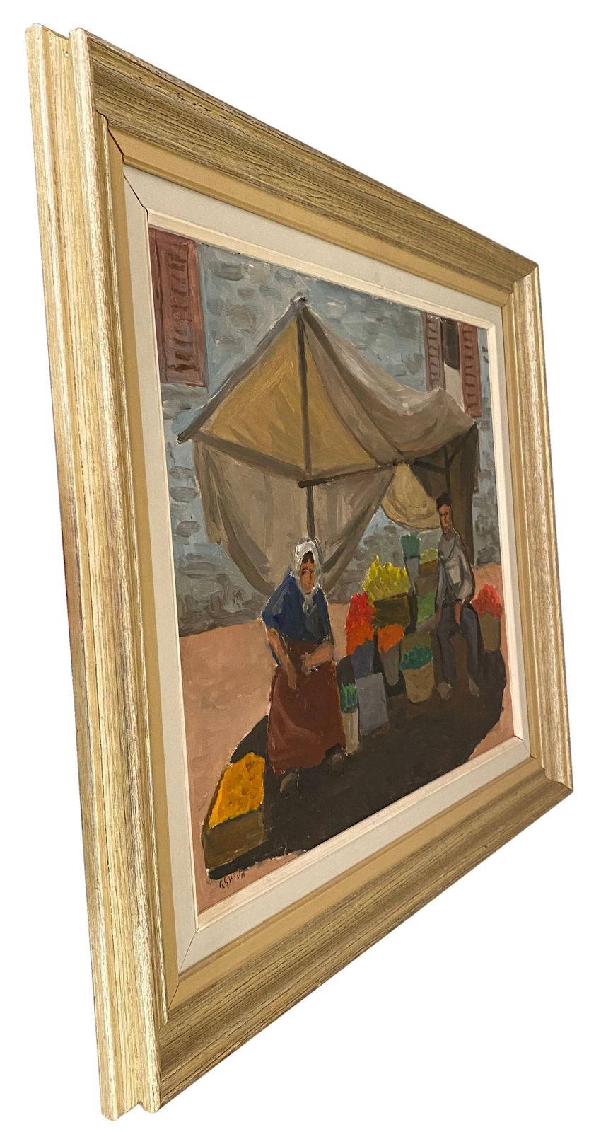20th Century Swedish School 'Market Stall In The Shade' photo for sale
