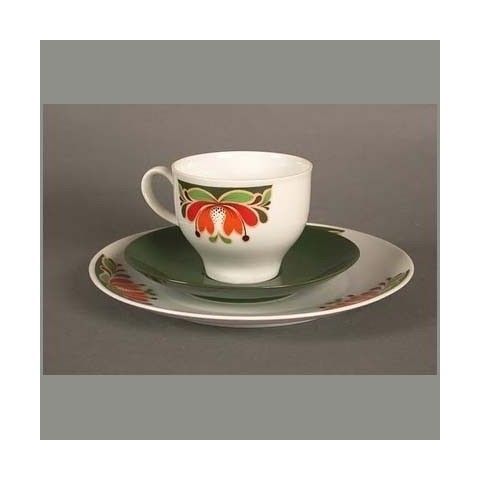 photo furniture Vintage. Tableware, Set Of Coffee For Eight Persons. 1970.