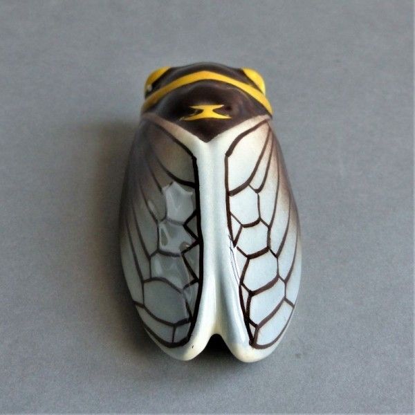 Vintage Ceramic Wall Vase In The Shape Of A Cricket. photo for sale