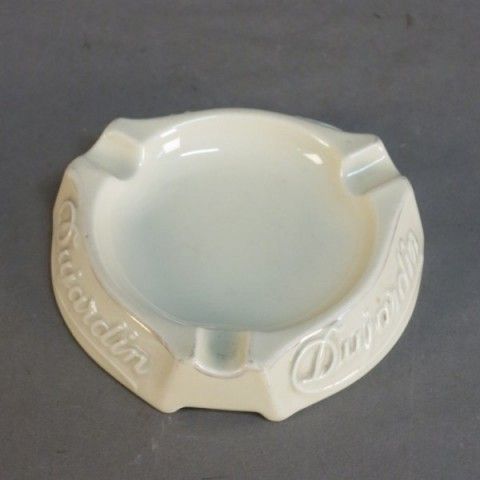 Advertising Porcelain Ashtray. Dujardin 1950   1955. photo furniture