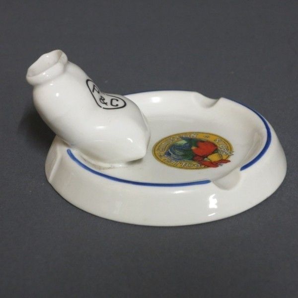 Poliet Advertising Porcelain Ashtray. 1950   1955. photo furniture