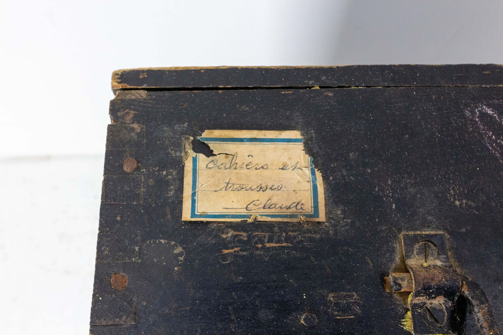 Valise d'écolier français en pin de style Napoléon III, vers 1900 photo buy