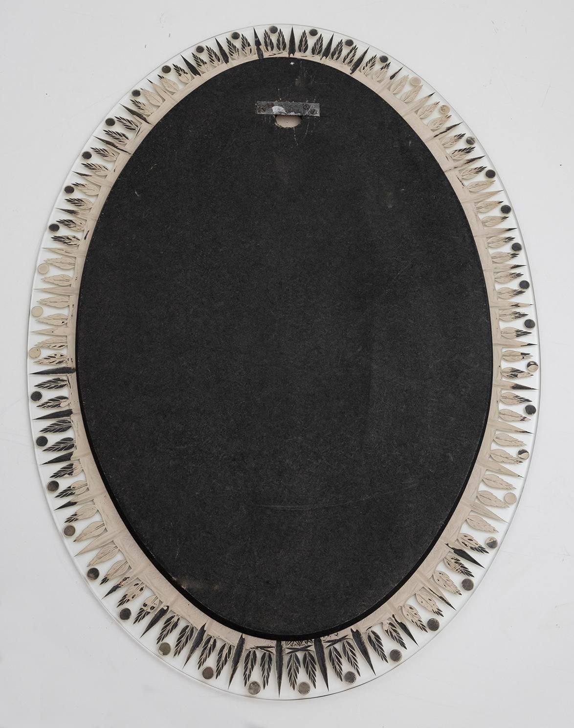 Cristal Art Mid Century Modern Italian Ground And Gilded Mirror, 1960s photo buy