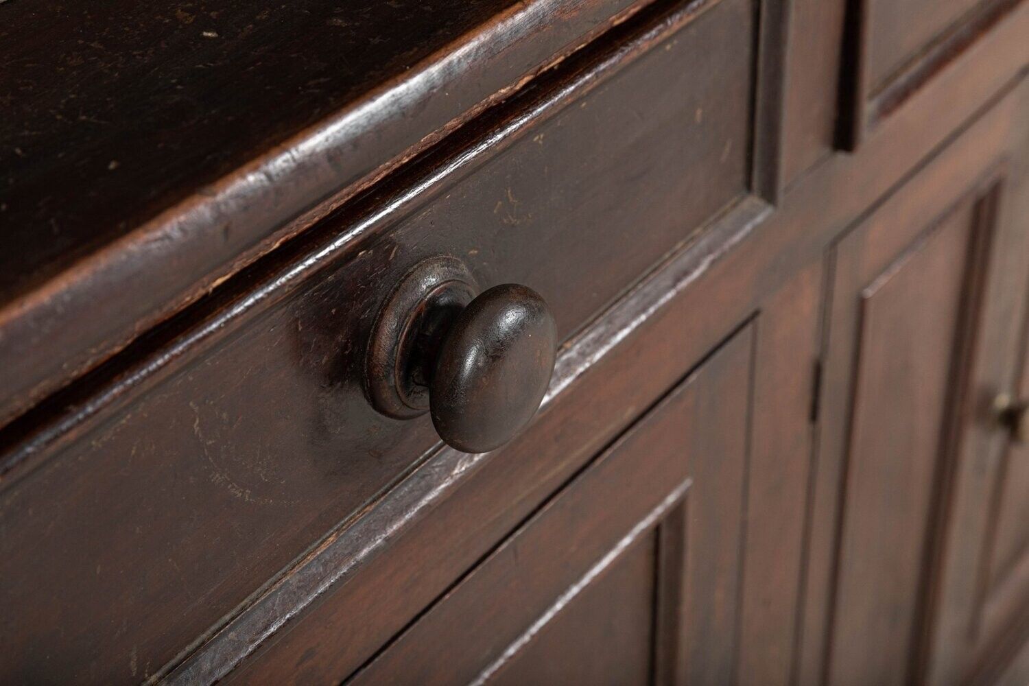 photo for sale Large 19thc English Glazed Pine Dresser