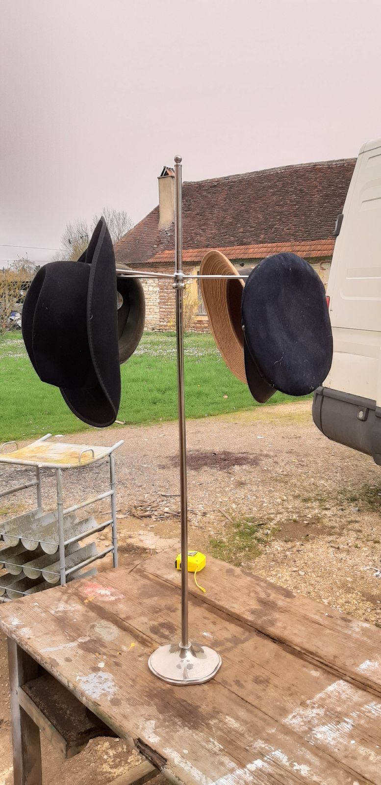 Store Hat Rack 1900, 1900s, Antique photo vinterior