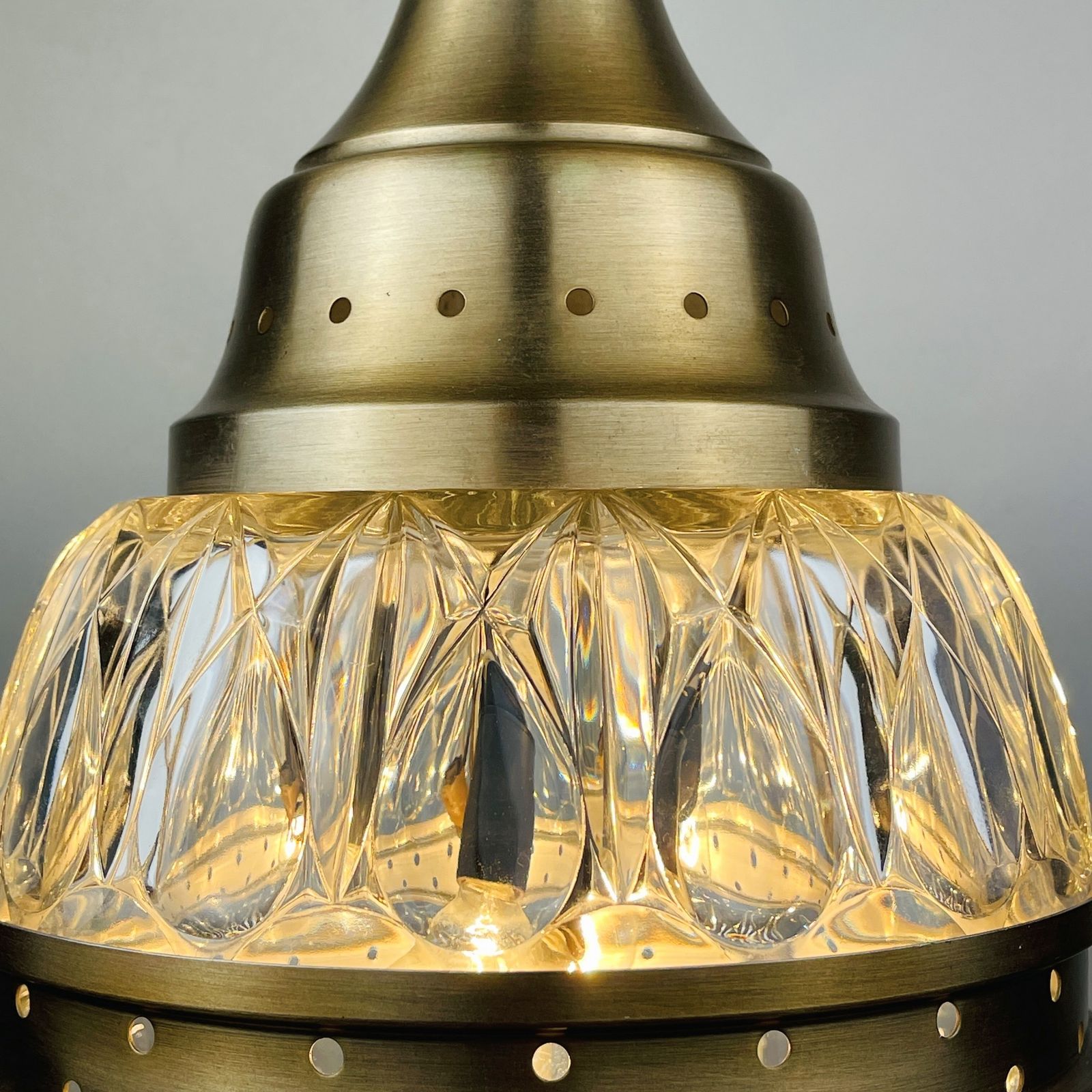 Mid Century Glass Pendant Lamp Italy 1960s photo 320.0
