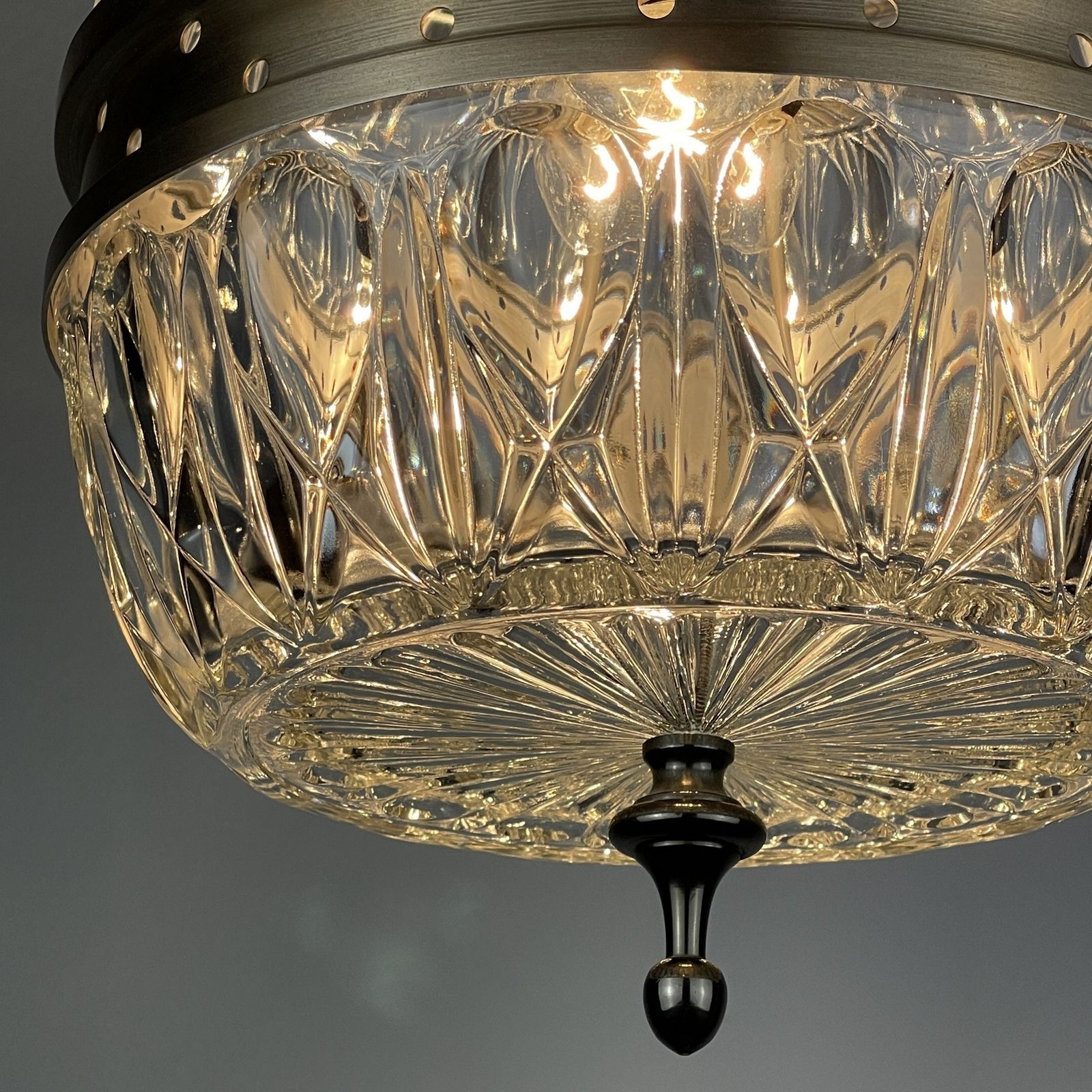 Mid Century Glass Pendant Lamp Italy 1960s photo buy
