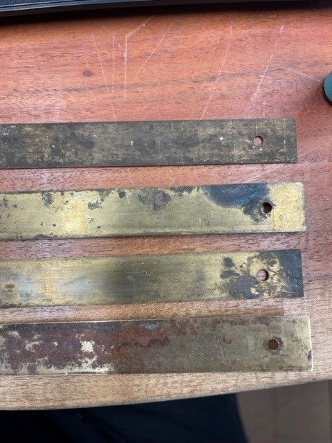Various Vintage Brass Rulers, 1950s photo vinterior