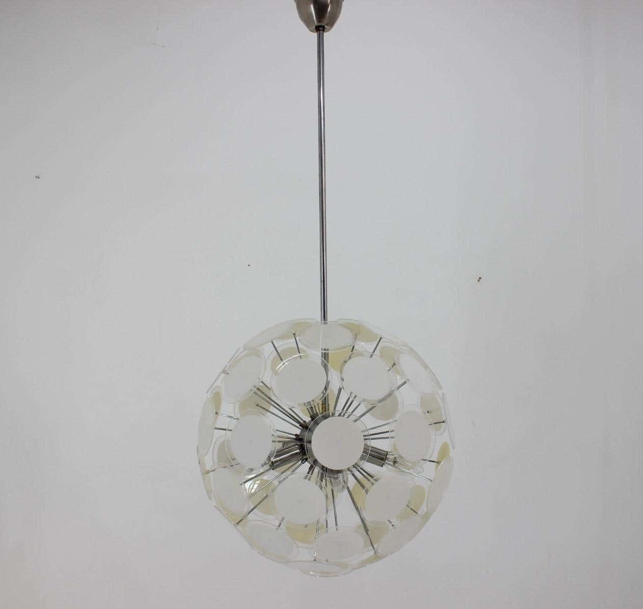 Mid Century Rare Sputnik / Atomic Chandelier, Italy, 1970s photo 874.0