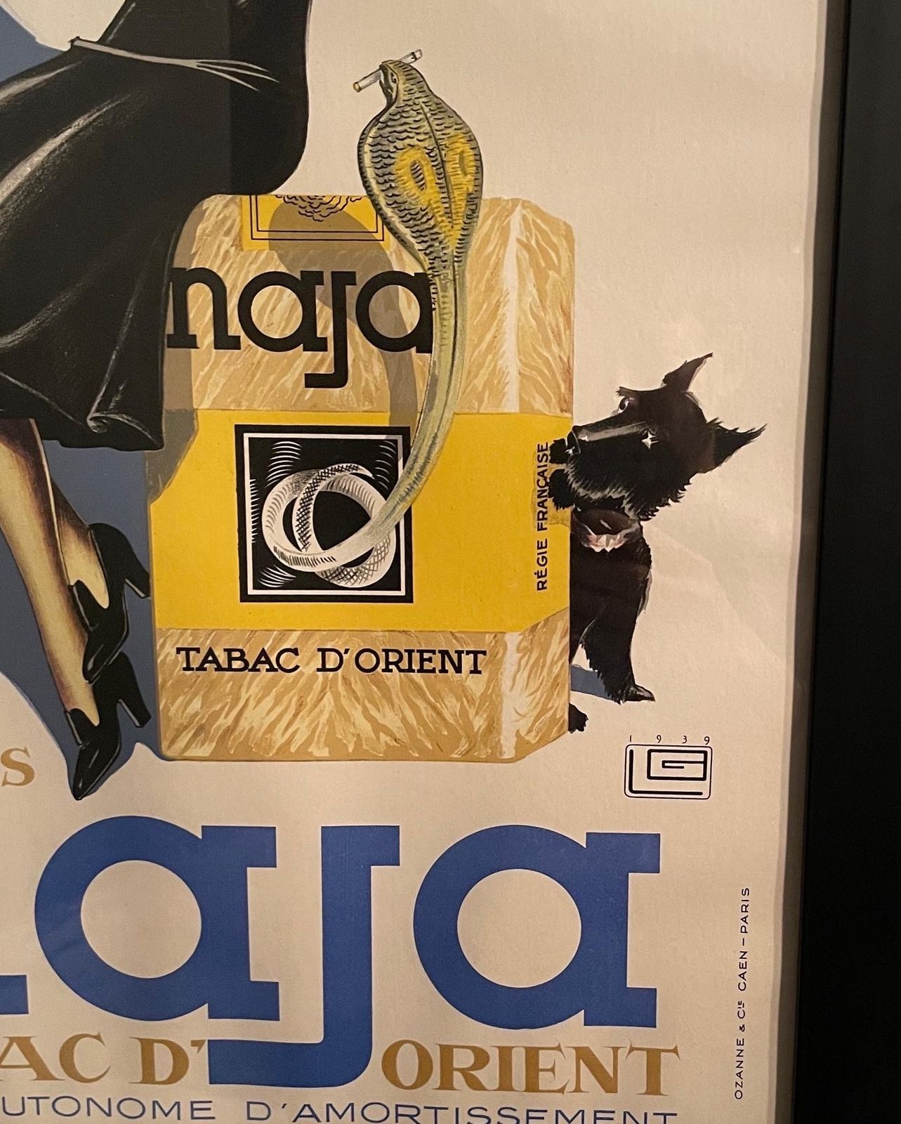 Print Of An Advertising Art Deco Poster By George Leonnec For Naja Cigarettes photo furniture