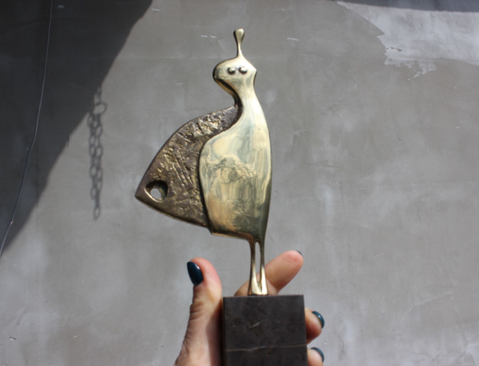 Bronze Abstract Statue Dancing Woman Figurine Original Sculpture Wedding Couple Gift 50s Anniversary Gift 40s Birthday Gift photo Art