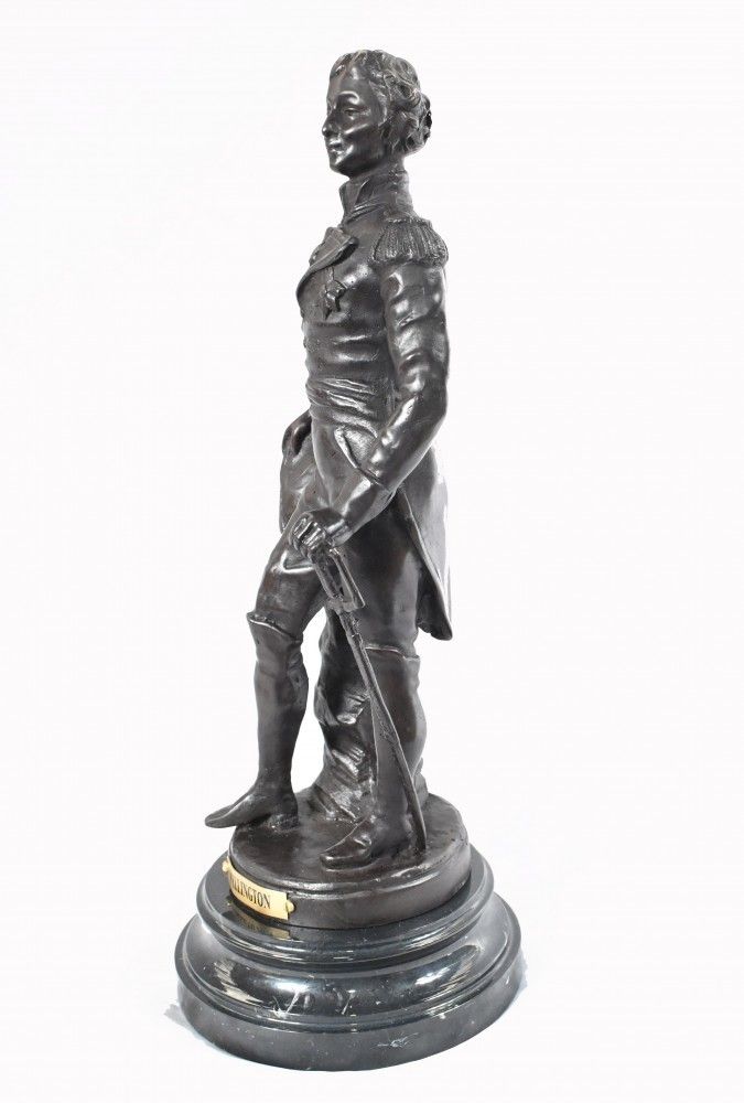 photo for sale Bronze Statue Duke Of Wellington Figurine Waterloo English Military