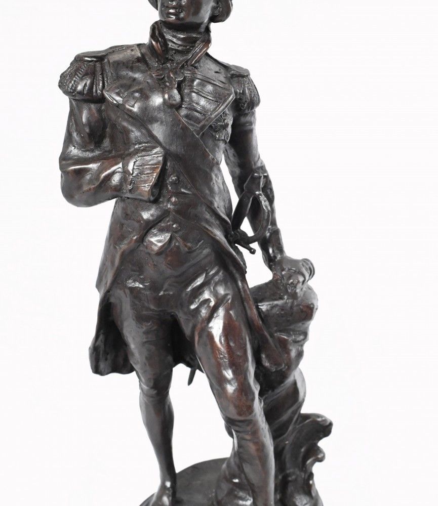 photo for sale Bronze Statue Lord Admiral Nelson Military War Hero Royal Navy