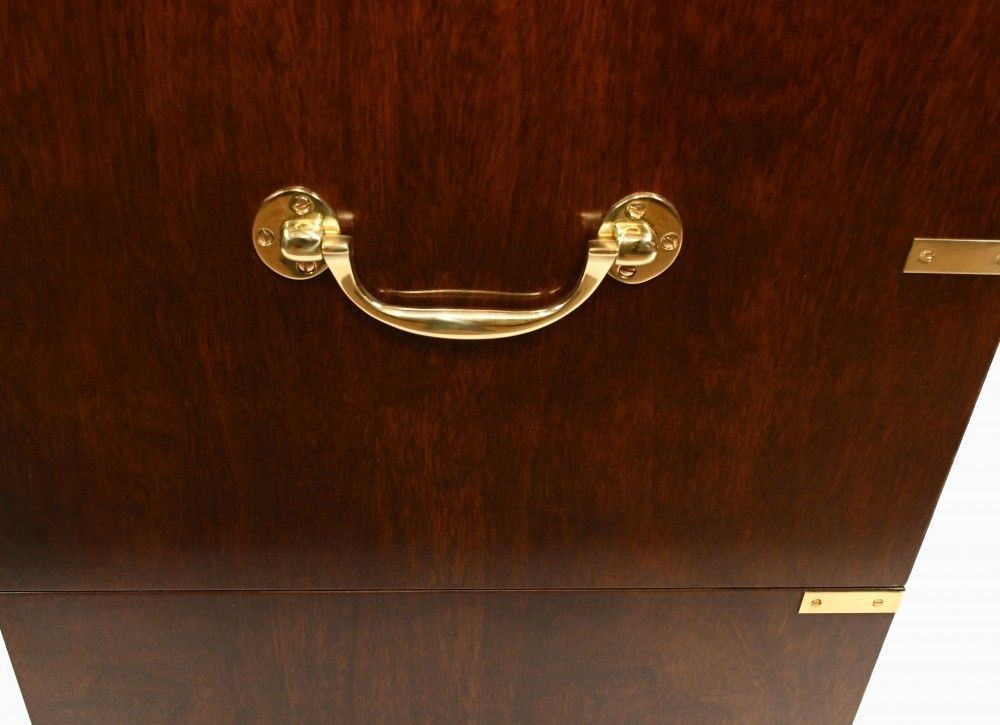 Mahogany Campaign Chest Of Drawers Colonial Furniture photo 1550.0