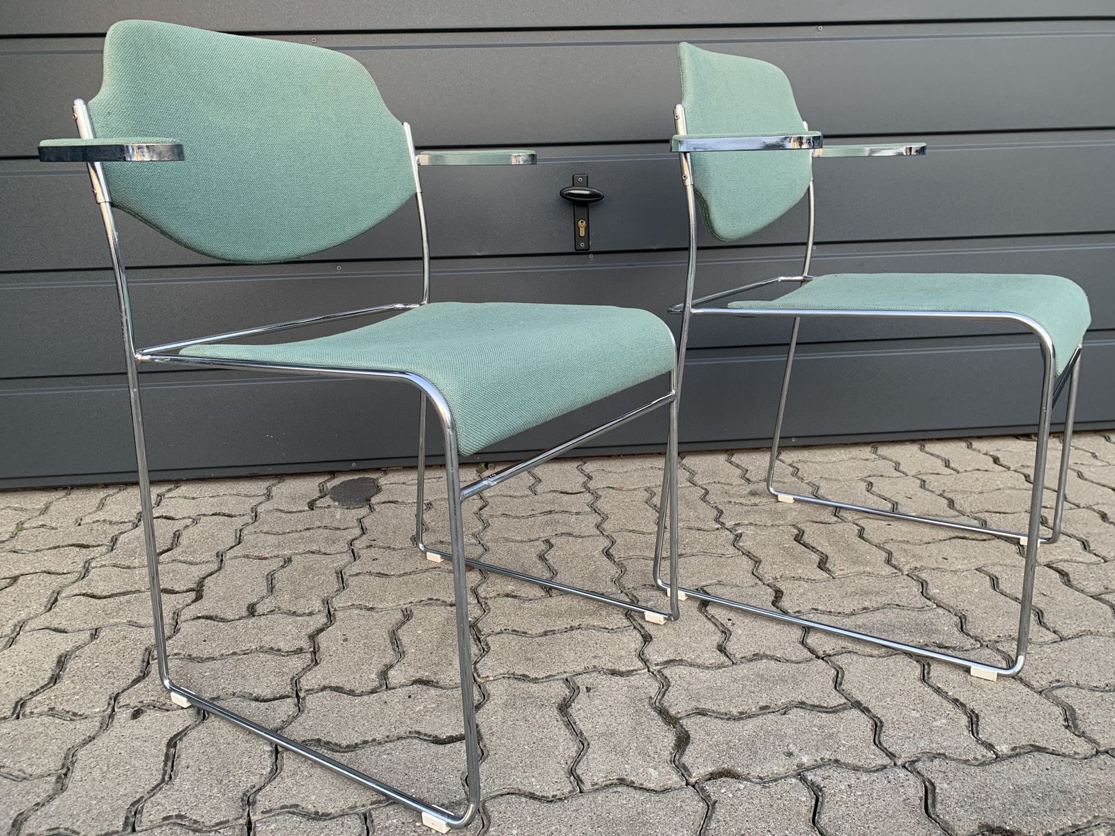 A Pair Of Danish Mid Century Chairs
