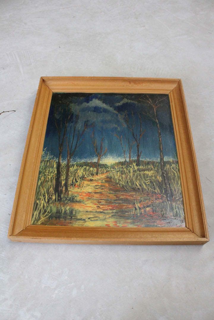 Late 20th Century Oil Painting photo furniture