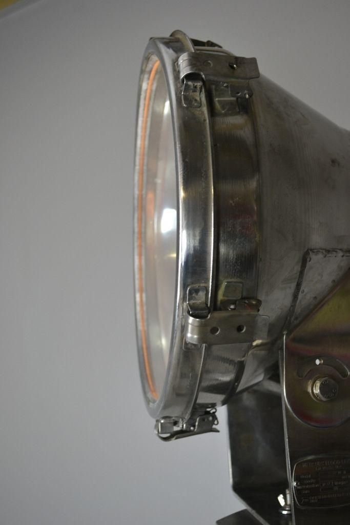 Aluminium Mercury Ships Flood Lamp On Tripod Stand photo buy