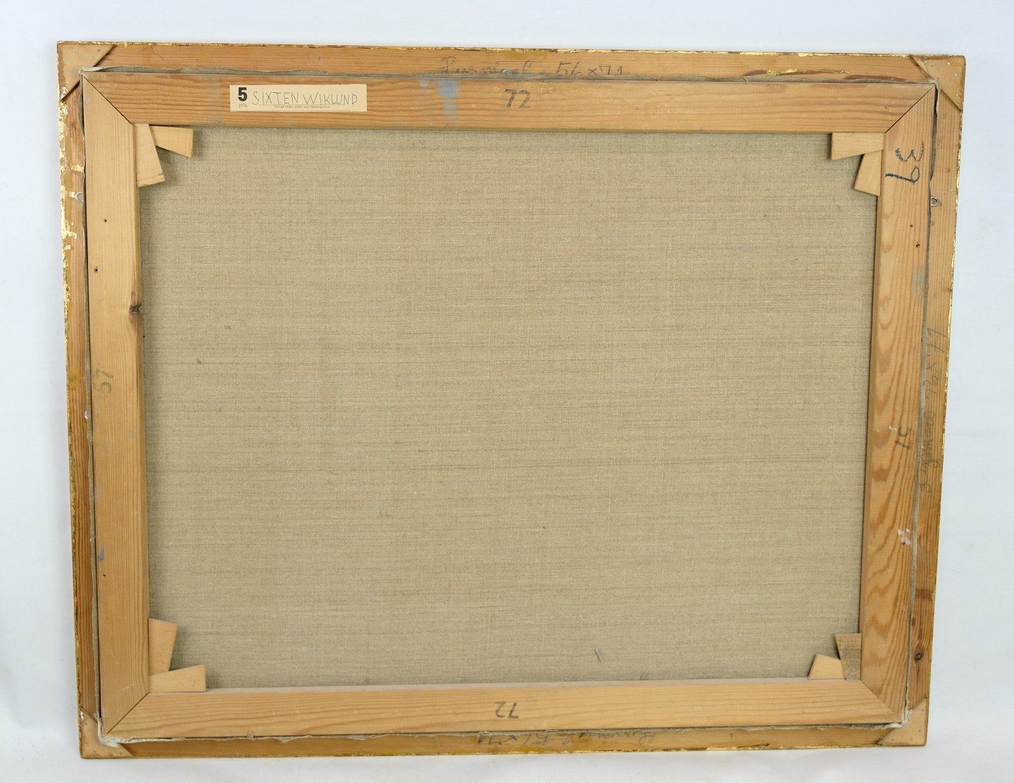 Oil Painting On Canvas With Motif Of Beach And Sea Painted By Sixten Wiklund From The 1950s photo 785.0