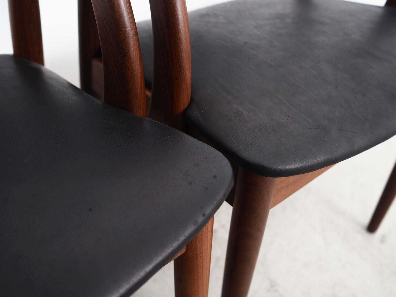 photo for sale Set Of Four Teak Chairs, Danish Design, 1970s, Manufacturer: Orte Mobelfabrik