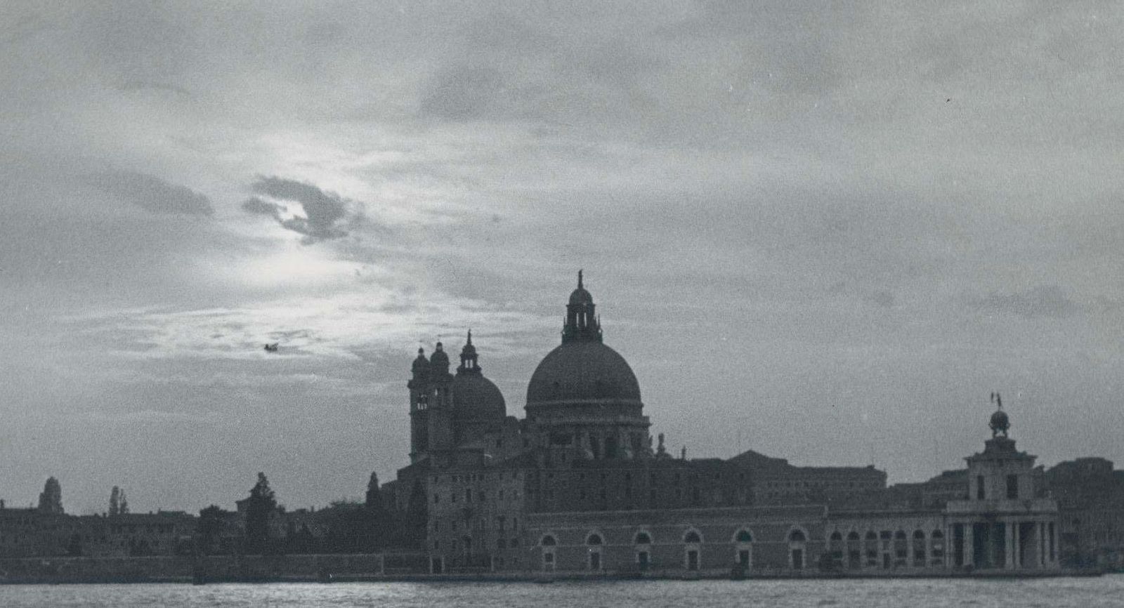 Erich Andres Venice   Gondola On Water With Skyline, Italy, 1950s 1955 photo furniture