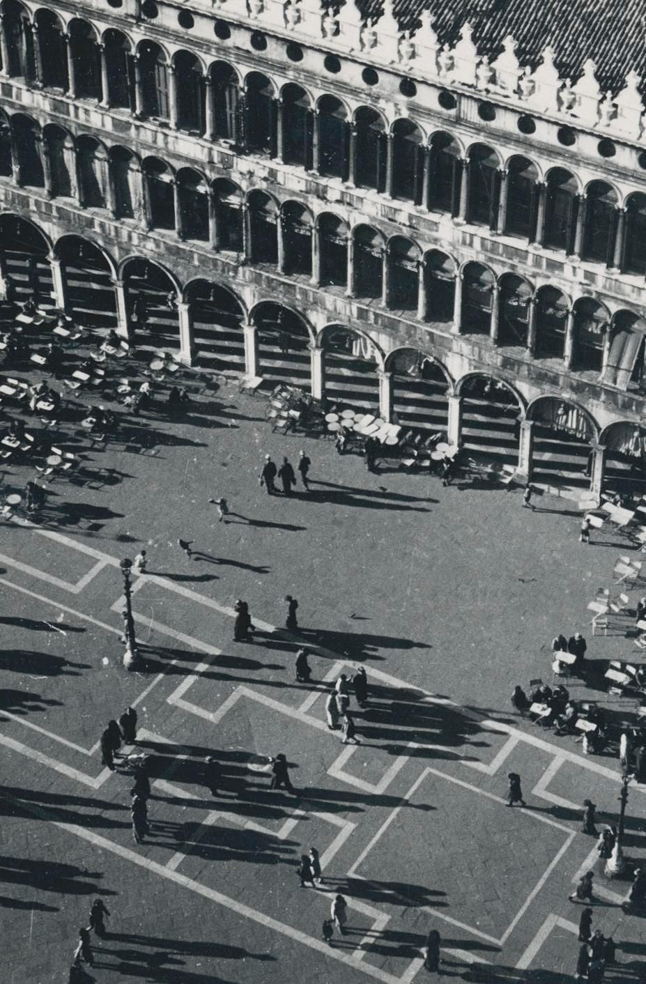 Erich Andres Venice   Crowded Marksquare, Italy, 1950s 1955 photo for sale